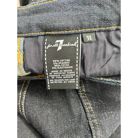 7 FOR ALL MANKIND Women's Fashion Boyfriend High Cuff Jean Sz 31 NWT - Picture 11 of 14